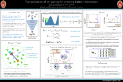 Fast estimation of ion-pairing for screening battery electrolytes
