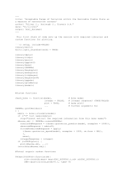 Data and r script