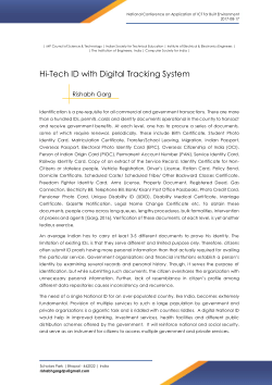 Hi-Tech ID with Digital Tracking System