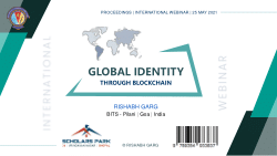 Global Identity through Blockchain