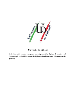 Terrorisme en Afrique : Un examen critique de la  législation et des lois djiboutiennes sur leur lutte  contre le terrorisme.