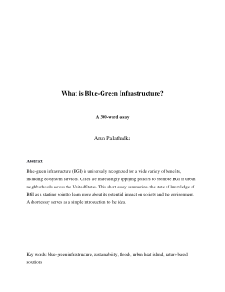 What is Blue-Green Infrastructure?