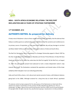 India-South Africa Economic Relations by Prof Tal Edgars.pdf