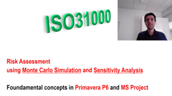 Risk Assessment using Monte Carlo Simulation and Sensitivity Analysis- Fundamental Concepts in Primavera P6 and MS Project - Risk Management Standard - ISO31000
