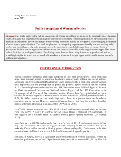 PUBLIC PERCEPTIONS ABOUT WOMEN IN POLITICS IN GHANA- Philip Kwame Benson.pdf