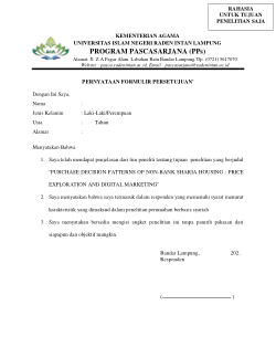 Pernyataan Formulir Persetujuan - Purchase Decision Patterns of Non-Bank Sharia Housing Price.pdf