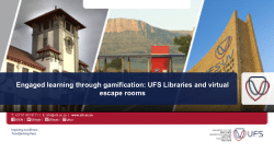 Engaged learning through gamification UFS Libraries and virtual escape ...