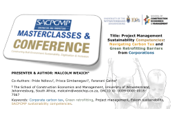 Project Management Sustainability Competencies: Navigating Carbon Tax and Green Retrofitting Barriers from Corporations