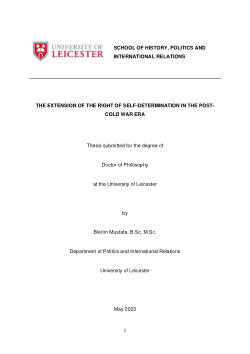 The Extension Of The Right Of Self-Determination In The Post-Cold War Era BLERIM MUSTAFA.pdf