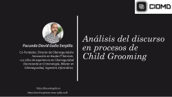 Análisis del discurso en procesos de Child Grooming
