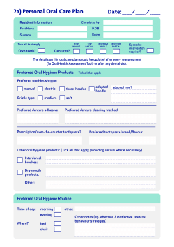 Care Home Oral Care Toolkit (based on NG48)