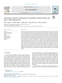 Autonomous Trajectory Optimisation for Intelligent Satellite Systems and Space Traffic Management