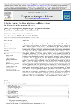 Avionics Human-Machine Interfaces and Interactions for Manned and Unmanned Aircraft