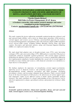 PROMOTING SUSTAINABLE AGRIFOOD PRODUCTION UNDER CLIMATE CHANGE IN ARID AND SEMI ARID REGIONS OF KENYA.pdf