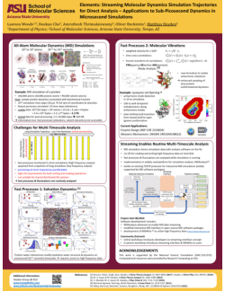 Elements: Streaming Molecular Dynamics Simulation Trajectories for Direct Analysis – Applications to Sub-Picosecond Dynamics in Microsecond Simulations