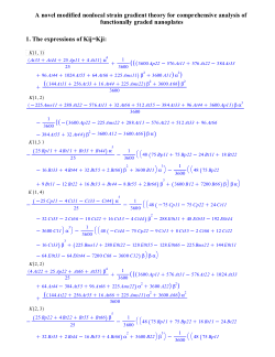 Additional formulas for "A novel modified nonlocal strain gradient theory for comprehensive analysis of functionally graded nanoplates" in Acta Mechanica