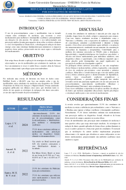 Banner HM T9 REDUÇÃO DE DANOS: USO DE PSICOESTIMULANTES POR ESTUDANTES DE MEDICINA