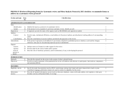 <b>The influence of dental fluorosis on shear bond strength : a systematic review protocol</b>PRISMA-P (Preferred Reporting Items for Systematic review and Meta-Analysis Protocols) 2015 checklist