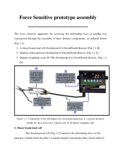 <b>Force Sensitive prototype assembly</b>