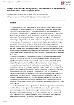 Sinergia entre medicina biorreguladora y convencional en el tratamiento de una otitis externa crónica. Reporte de caso.