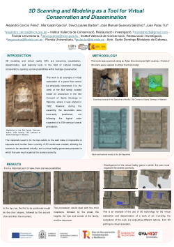 3D Scanning and Modeling as a Tool for Virtual Conservation and Dissemination
