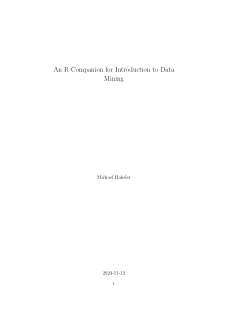 Item - An R Companion for Introduction to Data Mining - figshare - Figshare
