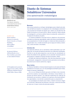 Metodología | <b>Diseño de Sistemas Señaléticos Universales</b>