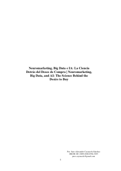Neuromarketing, Big Data e IA: La ciencia detrás del deseo de compra | Neuromarketing, Big Data, and AI: The science behind the desire to buy.