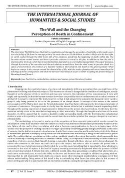 <b>The Wall and the Changing Perception of Death in Confinement</b>