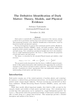 Dark Matter and Dark Energy = AXION PARTICLE+-