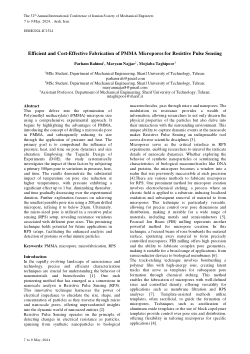 Efficient and Cost-Effective Fabrication of PMMA Micropores for Resistive Pulse Sensing