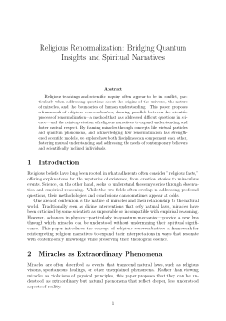Religious Renormalization: Bridging Quantum Insights and Spiritual Narratives