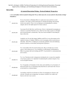 <b>The Role of Generative AI in Writing Doctoral Dissertation</b>