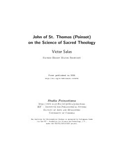 John of St. Thomas (Poinsot) on the Science of Sacred Theology
