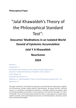 Jalal Khawaldeh’s Theory of the Philosophical Standard Test