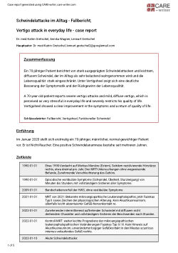 Schwindelattacke im Alltag - Fallbericht