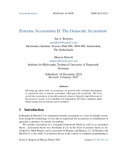 Extreme Accusations II: The Genocide Accusation