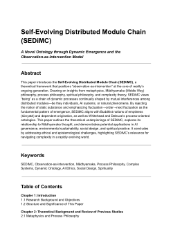 Self-Evolving Distributed Module Chain (SEDiMC)
