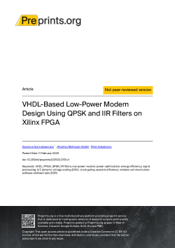 VHDL-Based Low-Power Modem Design Using QPSK and IIR Filters on Xilinx FPGA
