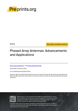 Phased Array Antennas: Advancements and Applications