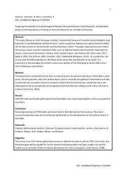 I am from Jammu occupied by Pakistan living in England