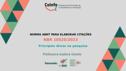 Normas ABNT para elaboração de citação