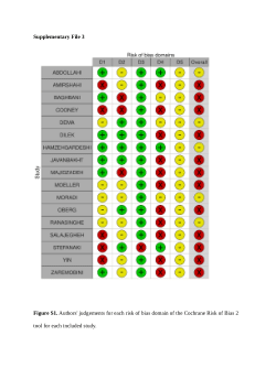 Supplementary File 3 Risk of Bias