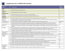 Supplementary File 1 PRISMA checklist