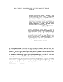 <i>CONSTRUCCIÓN DE UN EJEMPLO DE CIERTAS CURVAS RECTIFICABLES</i> (Yu Takeuchi)