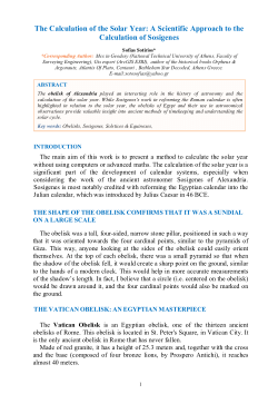 The Calculation of the Solar Year: A Scientific Approach to the Calculation of Sosigenes