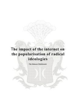The impact of the internet on the popularisation of radical ideologies