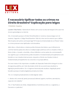 É necessário tipificar todos os crimes no Direito Brasileiro_ Explicação para leigos – LEX EDITORA_removed.pdf