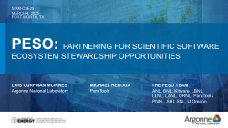 PESO: Partnering for Scientific Software Ecosystem Stewardship Opportunities