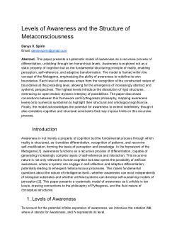 Levels of Awareness and the Structure of Metaconsciousness
